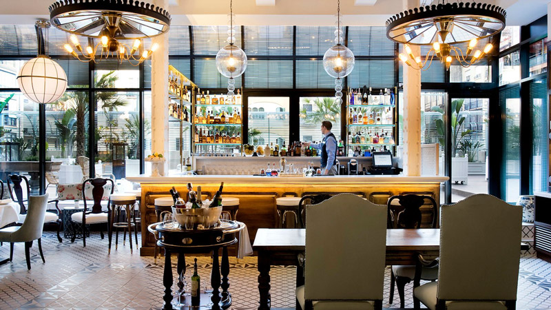 Batuar bar e restaurante em Barcelona, no hotel Cotton house