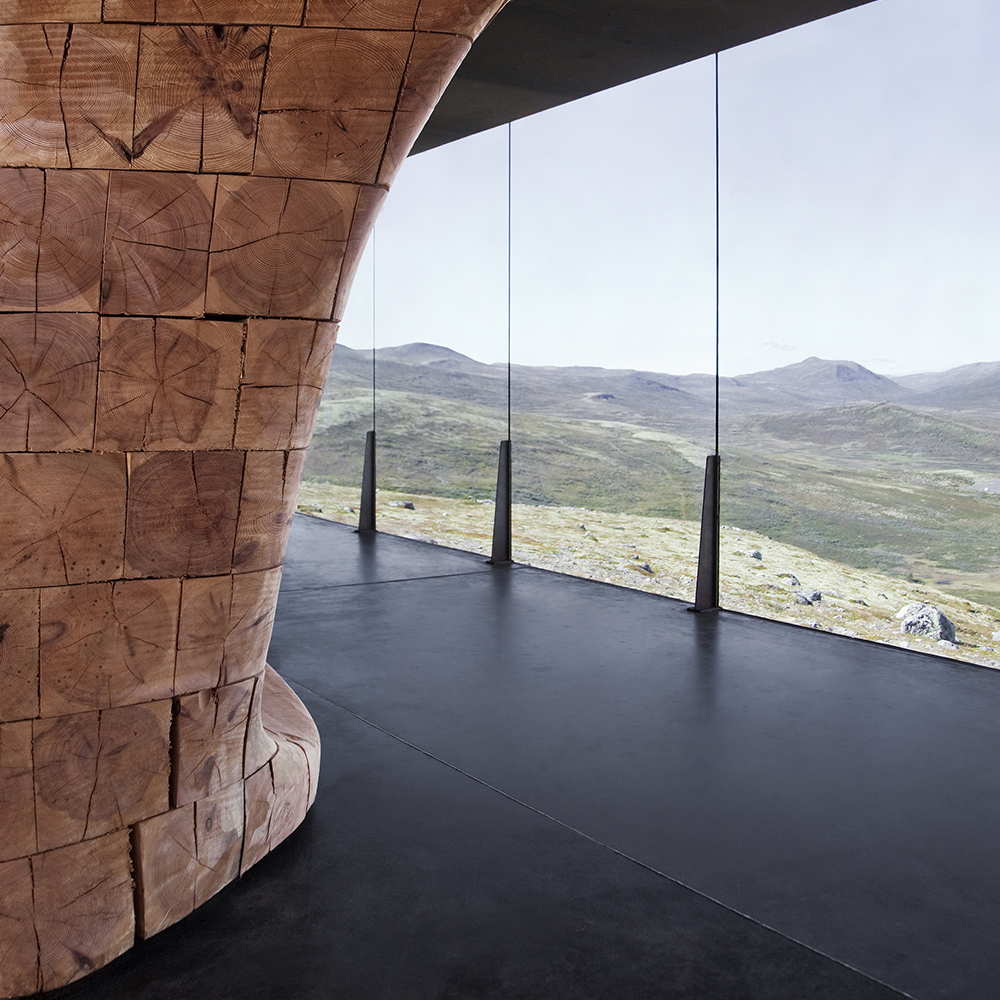 Tverrfjellhytta – Pavilhão do Centro Norueguês de Renas
