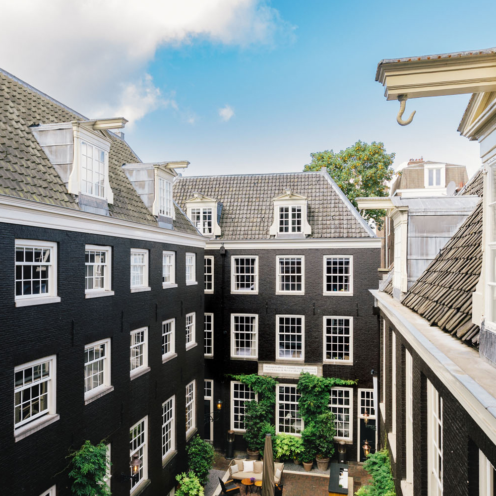 Vista do The Dylan Amsterdã, um hotel luxuoso