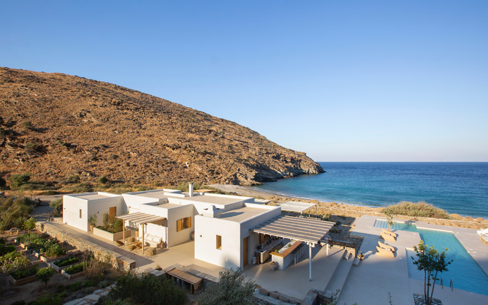 Vista panorâmica a partir do hotel Kea Retreat, em Orkos (Grécia) - Dona Arquiteta