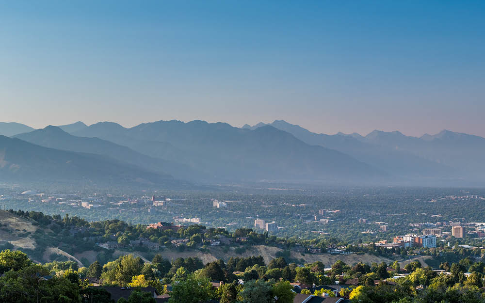 Visão panorâmica de Salt Lake City (EUA) - Dona Arquiteta