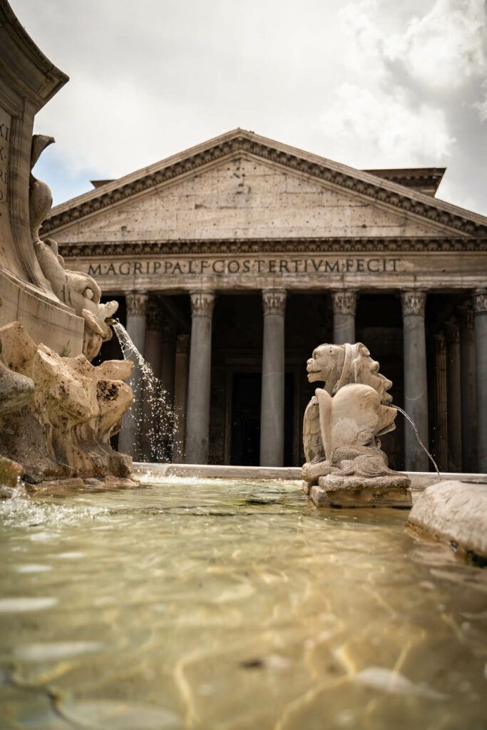 Atrações de Roma, o Panteão, fotografia por Tamal Mukhopadhya 