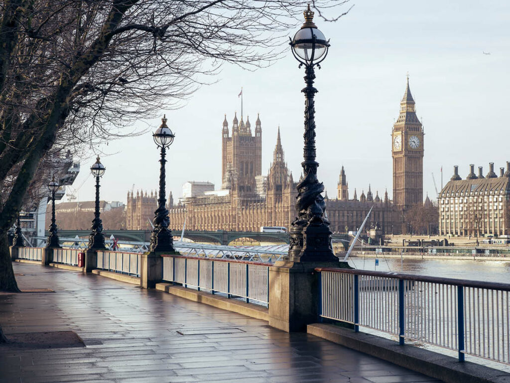 Arquitetura de Londres, Big Ben, parlamento inglês e centro londrino
