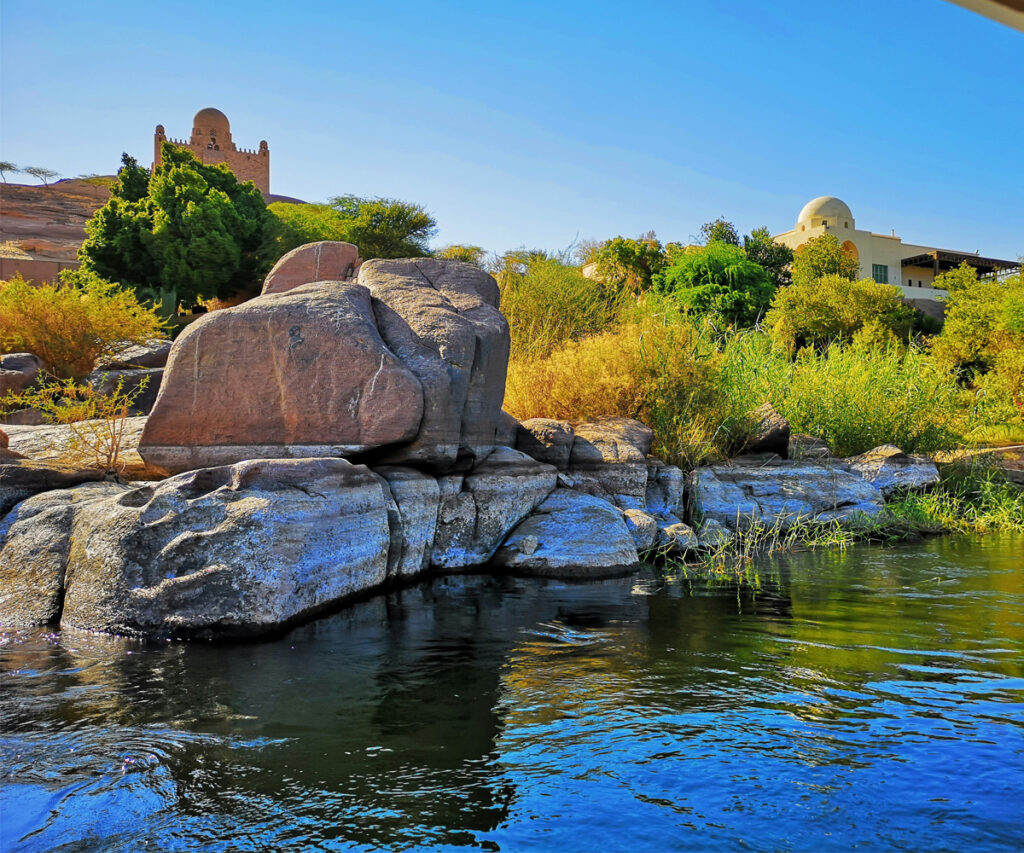 Parte da cidade de Aswan 