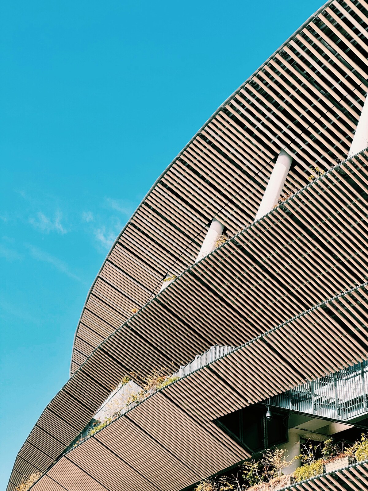 Frente do Japan National Stadium