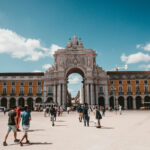 Lua de mel em Portugal_praça de Lisboa