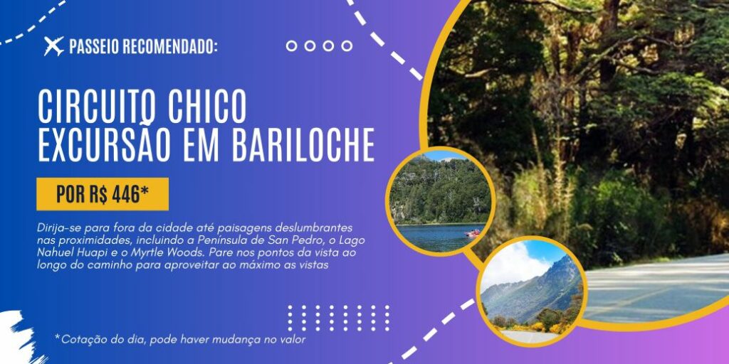 Circuito Chico para aproveitar outubro em Bariloche Patagonia