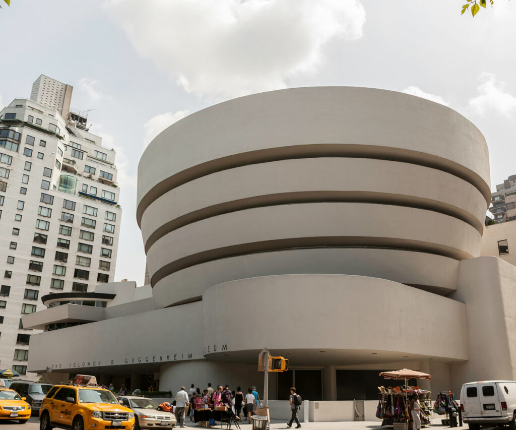 Fachada do museu Solomon R. Guggenheim em Nova York