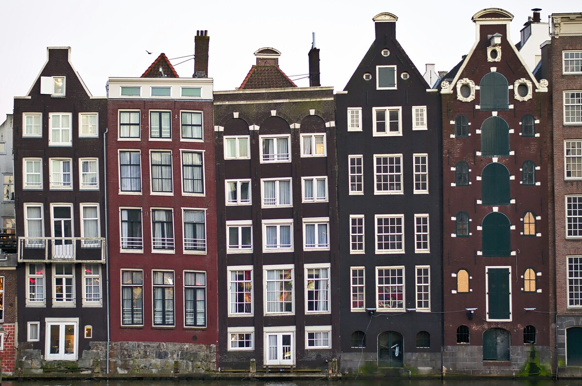 Casas típicas de Amsterdã 