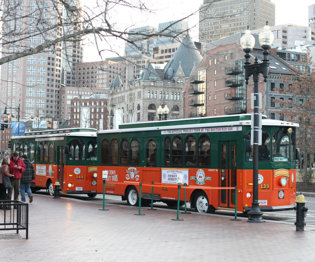 Ônibus do tour por Boston 