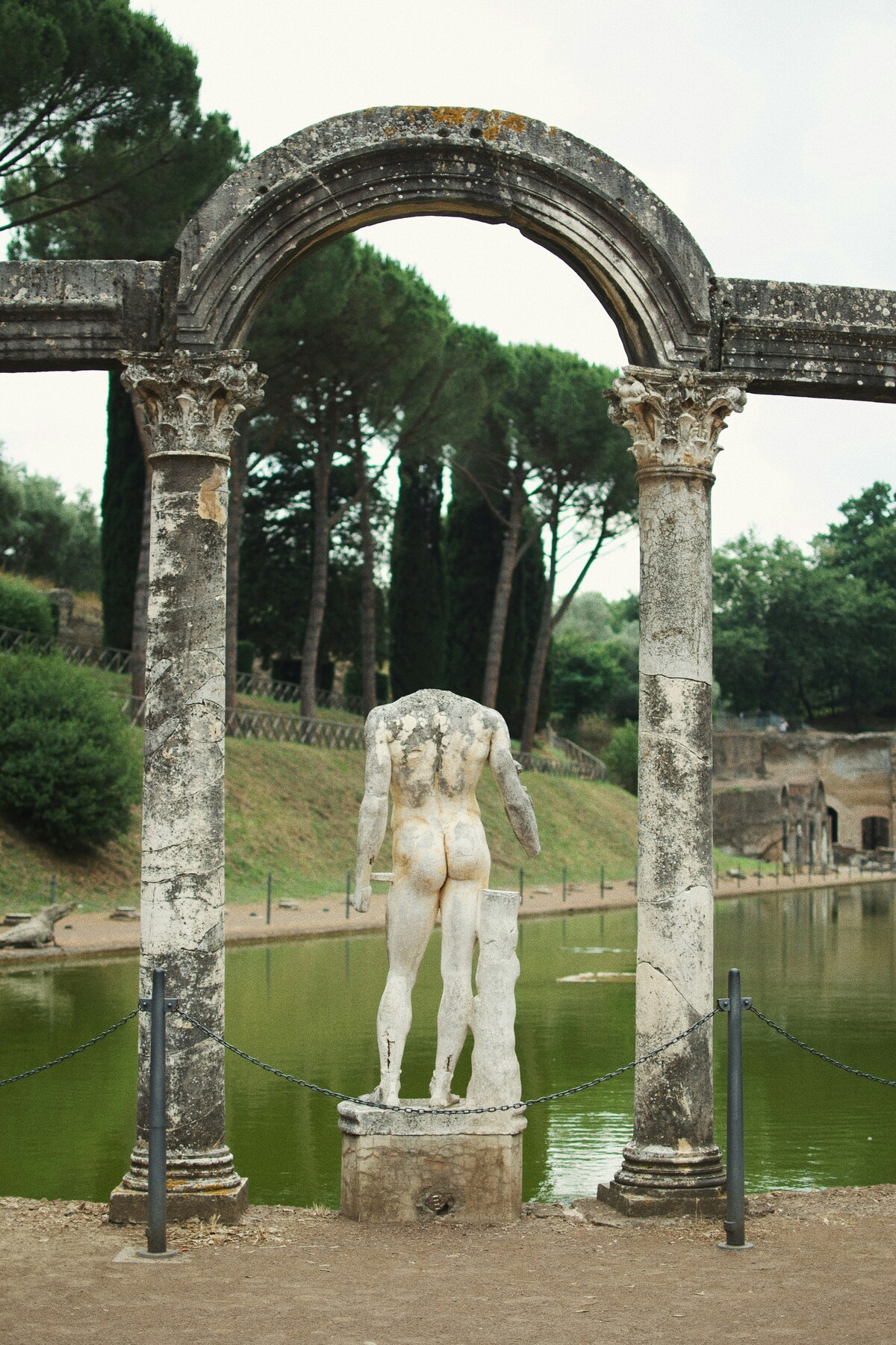 Villa Adriana foi uma das residências preferidas do imperidor Adriano em Tivoli, Itália