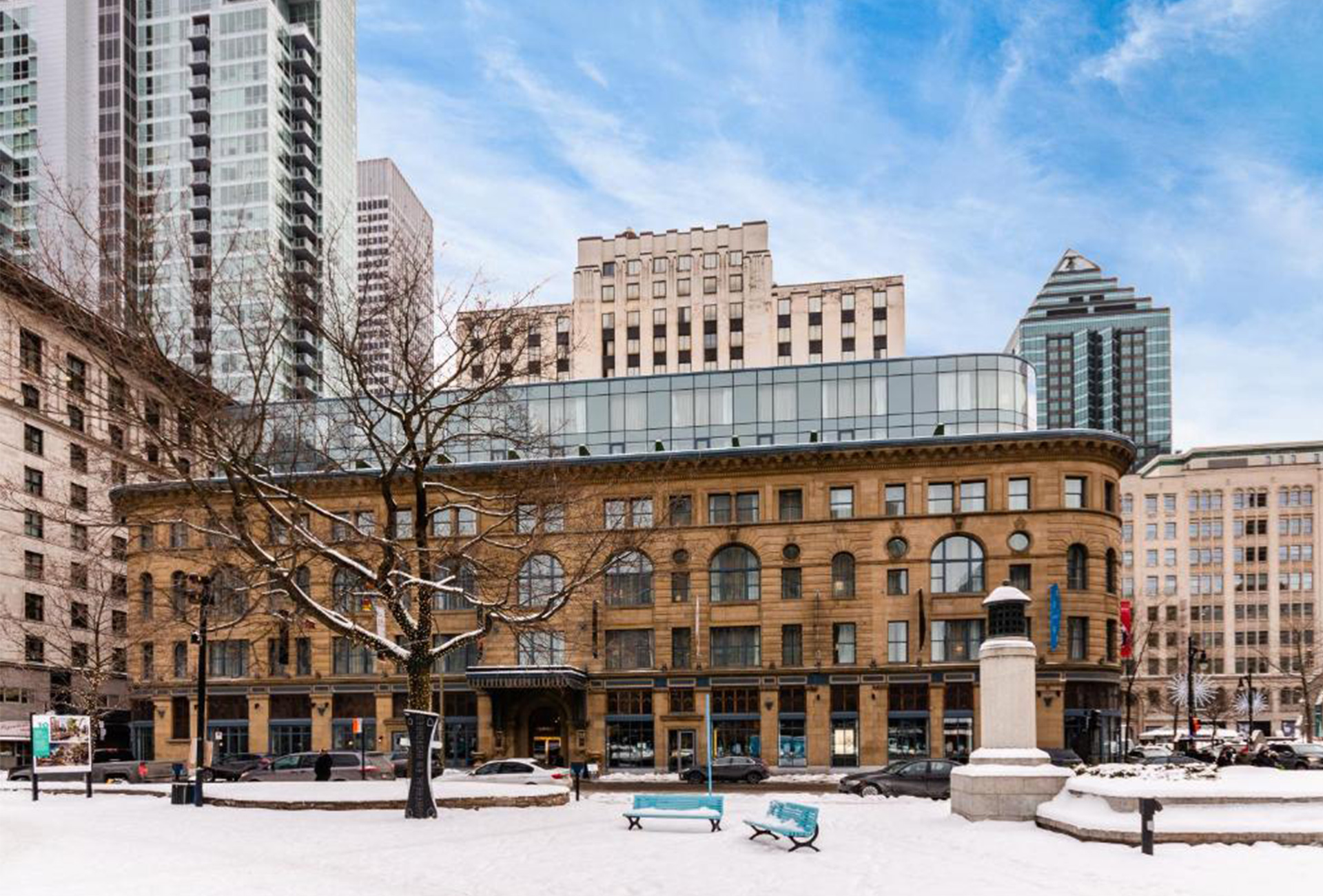 Fachada do hotel Birks em Montreal