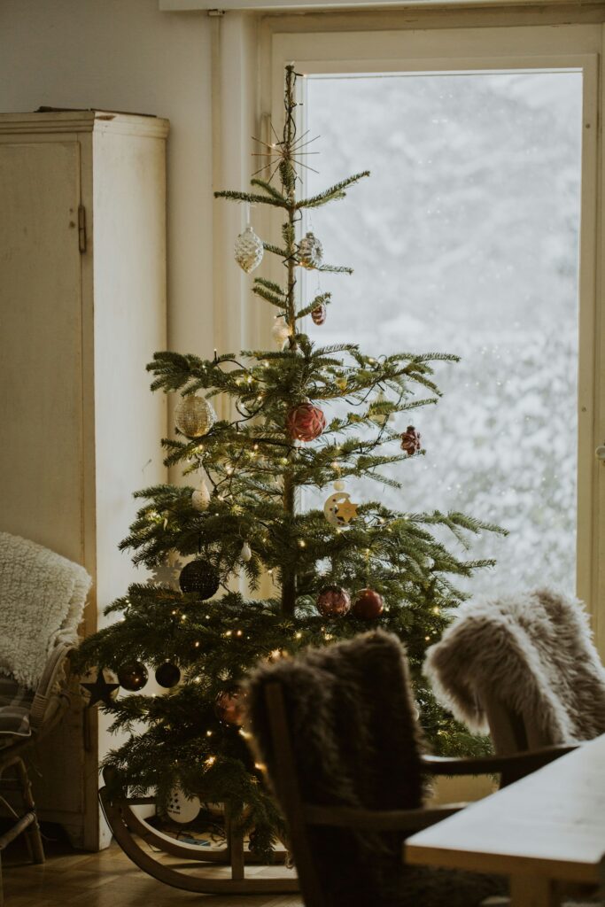 ceia de Natal e decoração