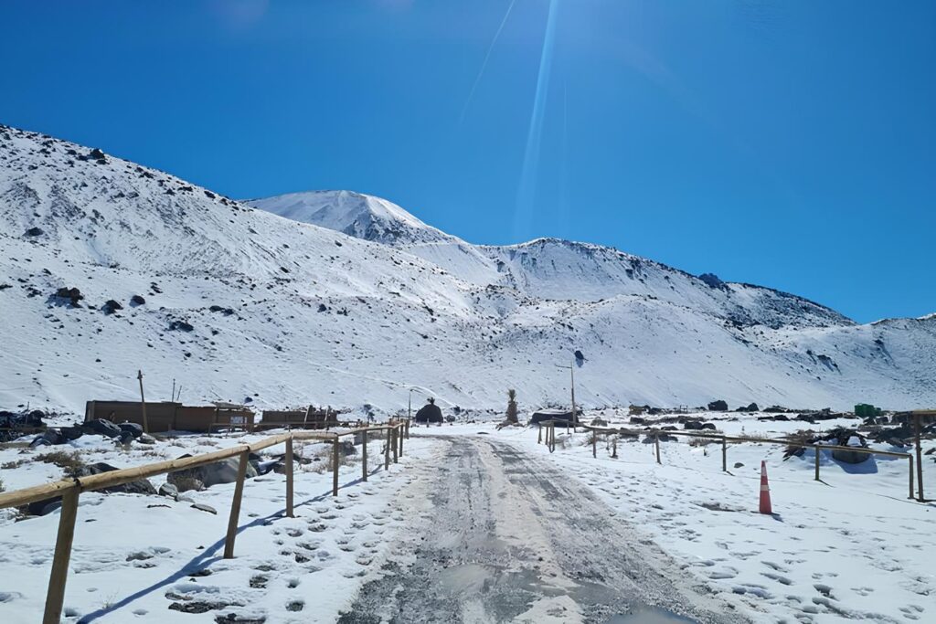 Cajón del Maipo no Inverno