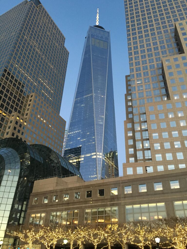 Vista do One World Trade Center em Nova York