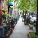 As escadarias do bairro Brooklyn nova york em Nova Iorque, EUA, Nova York. Foto por Andy Field