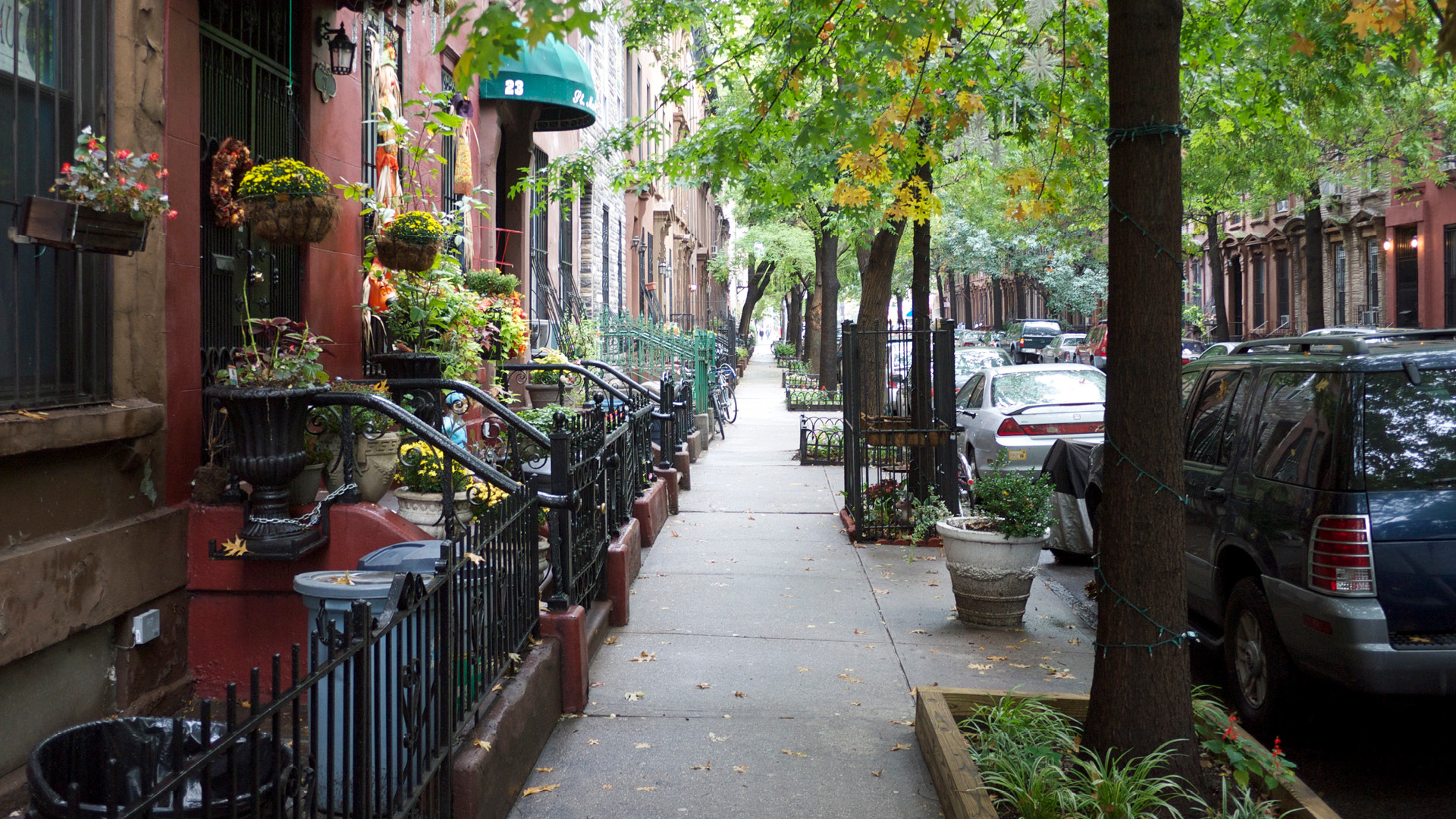 As escadarias do bairro Brooklyn nova york em Nova Iorque, EUA, Nova York. Foto por Andy Field