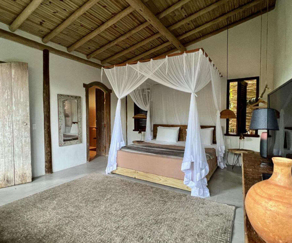 Acomodação da Soleluna, uma das pousadas em Trancoso