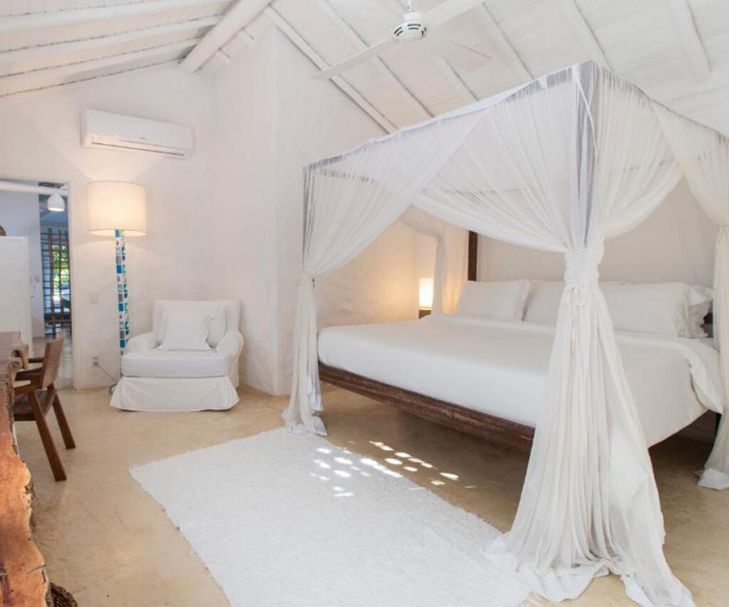 quarto de uma das casas do Uxua