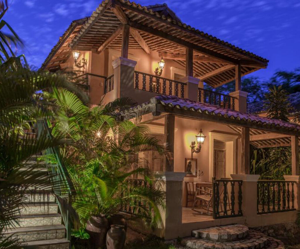 Fachada da pousada toca da coruja