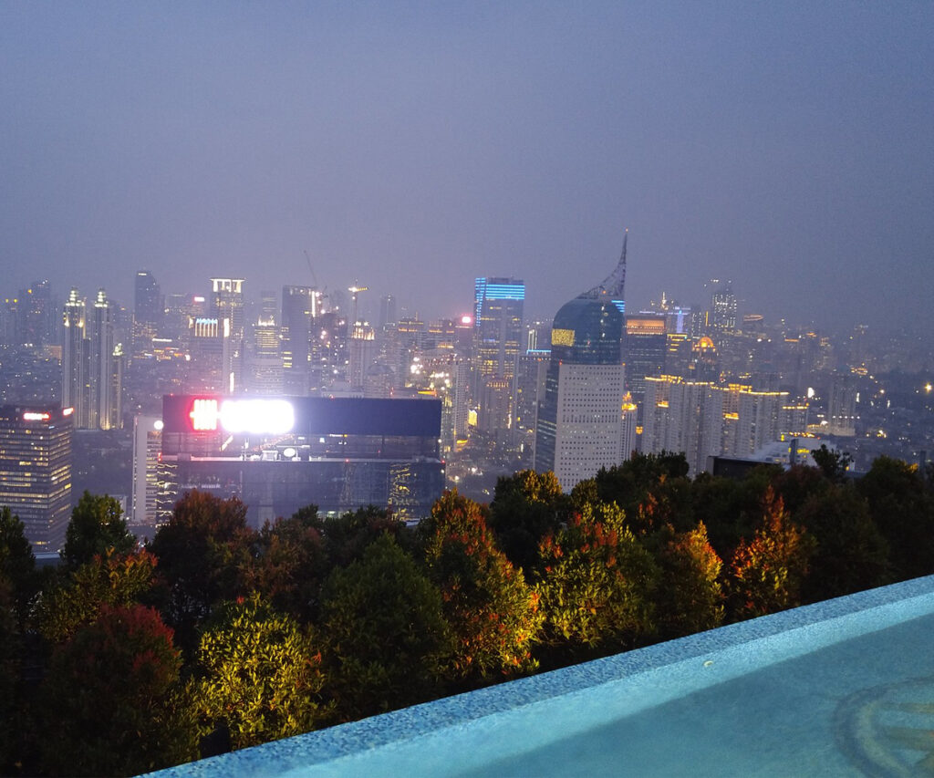 vista do skye restaurante - vista de prédios — dica de restaurantes românticos em são paulo