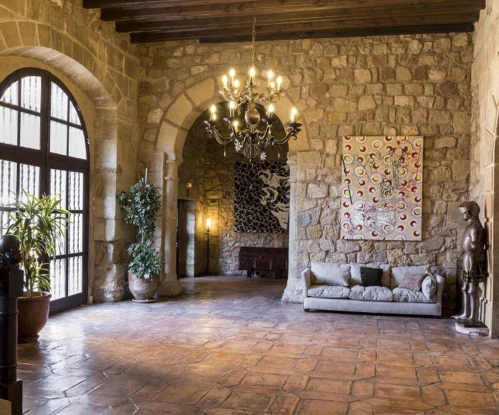 Lobby do Parador Sigüenza, um dos paradores da espanha