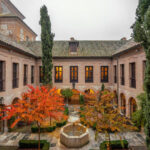 Pátio do castelo de Chinchon, um dos paradores da espanha