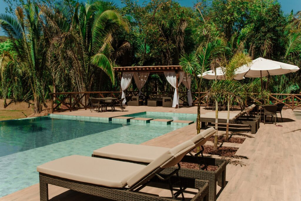 Piscina na Pousada Aldeia da Serra, onde ficar em Palmas Tocantins