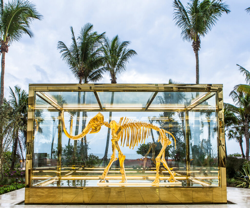 Obra de arte exposta no Faena Miami Beach Hotel