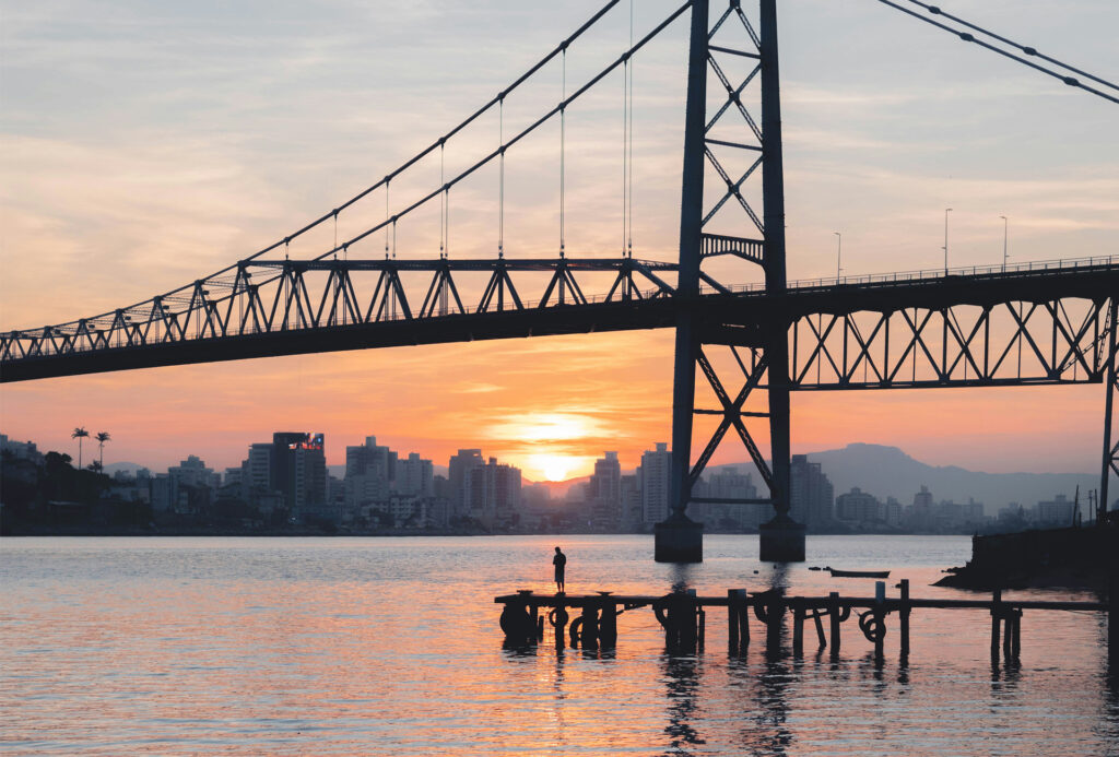 Ponte Hercílio Luz em Florianópolis