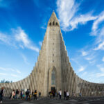 Igreja Hallgrimskirkja em Reykjavík, capital da Islândia