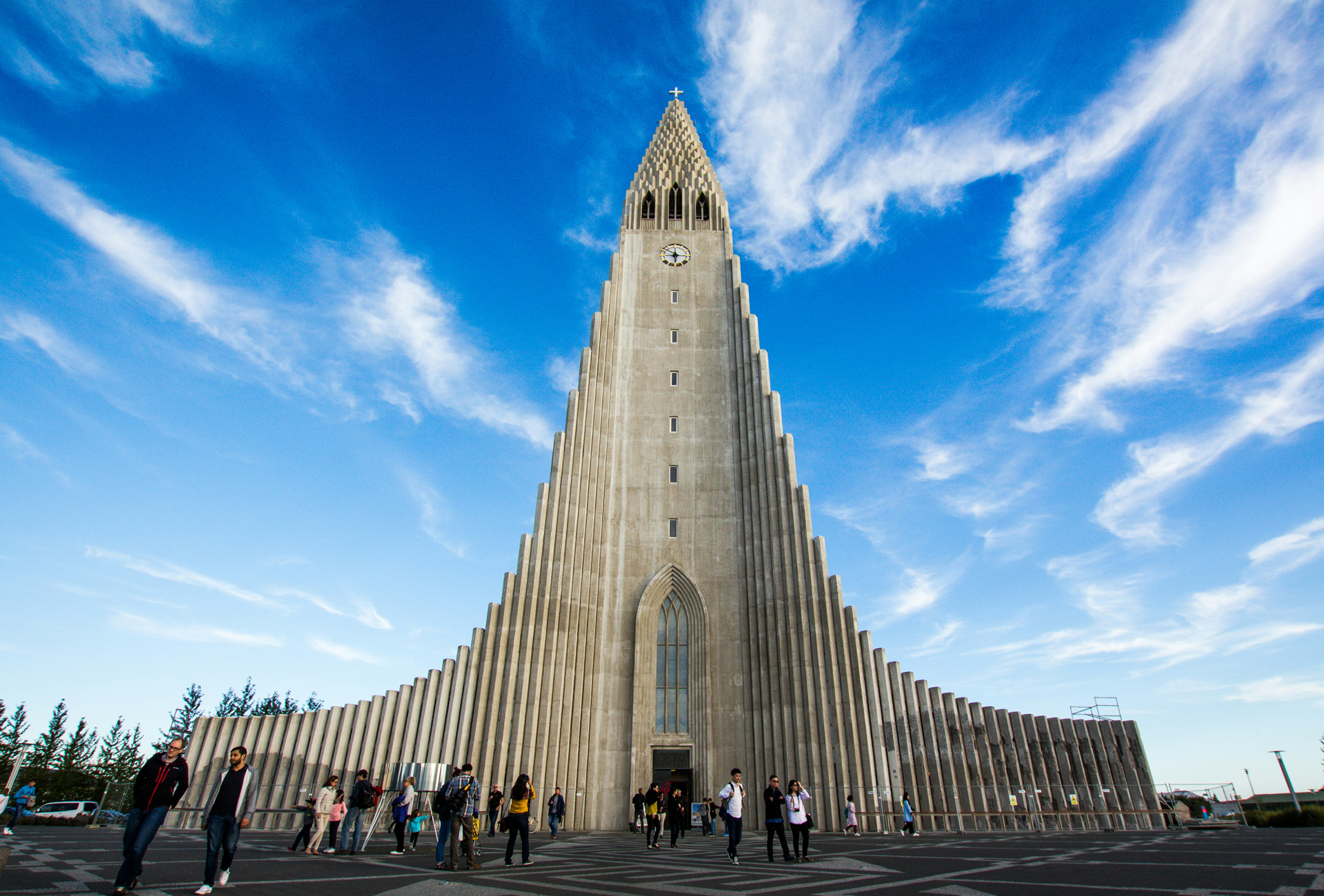 Igreja Hallgrimskirkja em Reykjavík, capital da Islândia