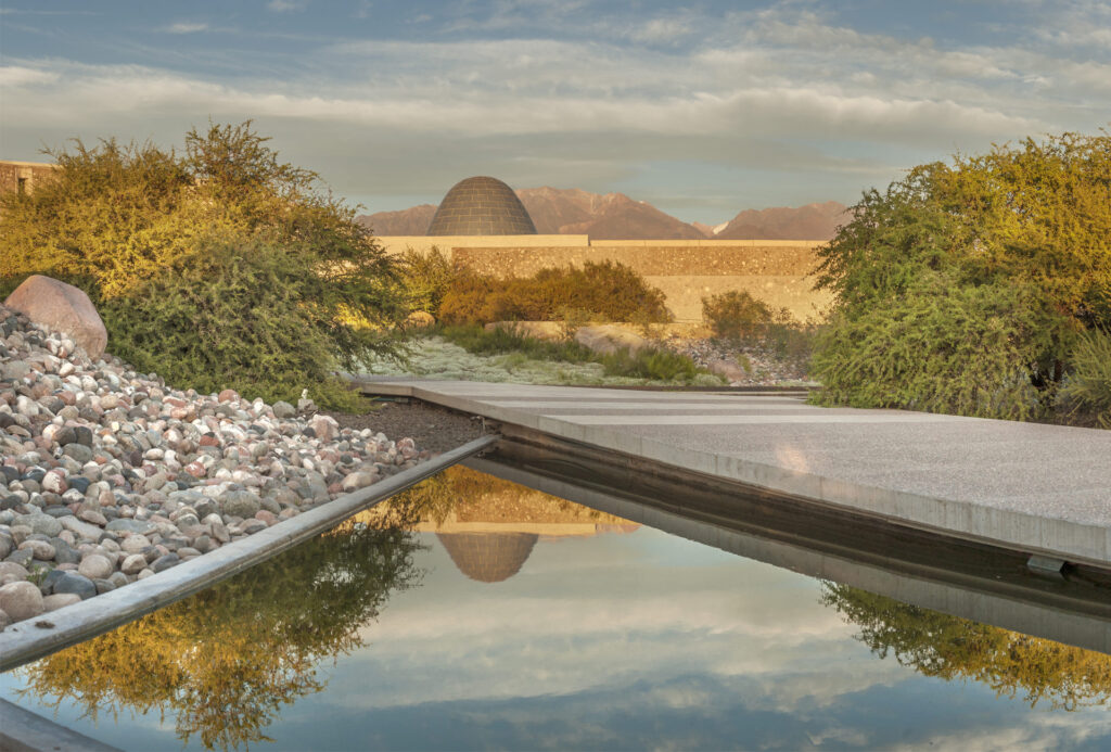 Exterior da Zuccardi Velle de Uco, uma das vinícolas Mendoza