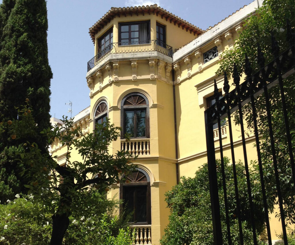 fachada do hotel palácio de los patos