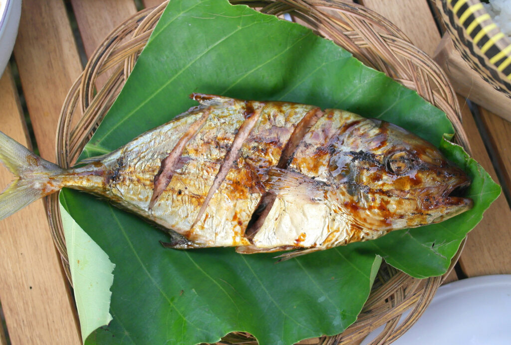 gastronomia do Amazonas_peixe assado na folha de bananeira