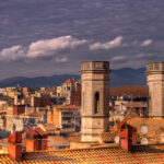 Vista de Girona. Espanha