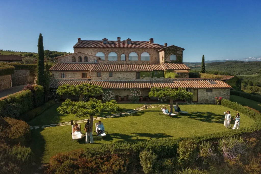 Melhores hotéis na Toscana: Le Fontenelle, spa com vista para vinhedos em Chianti.