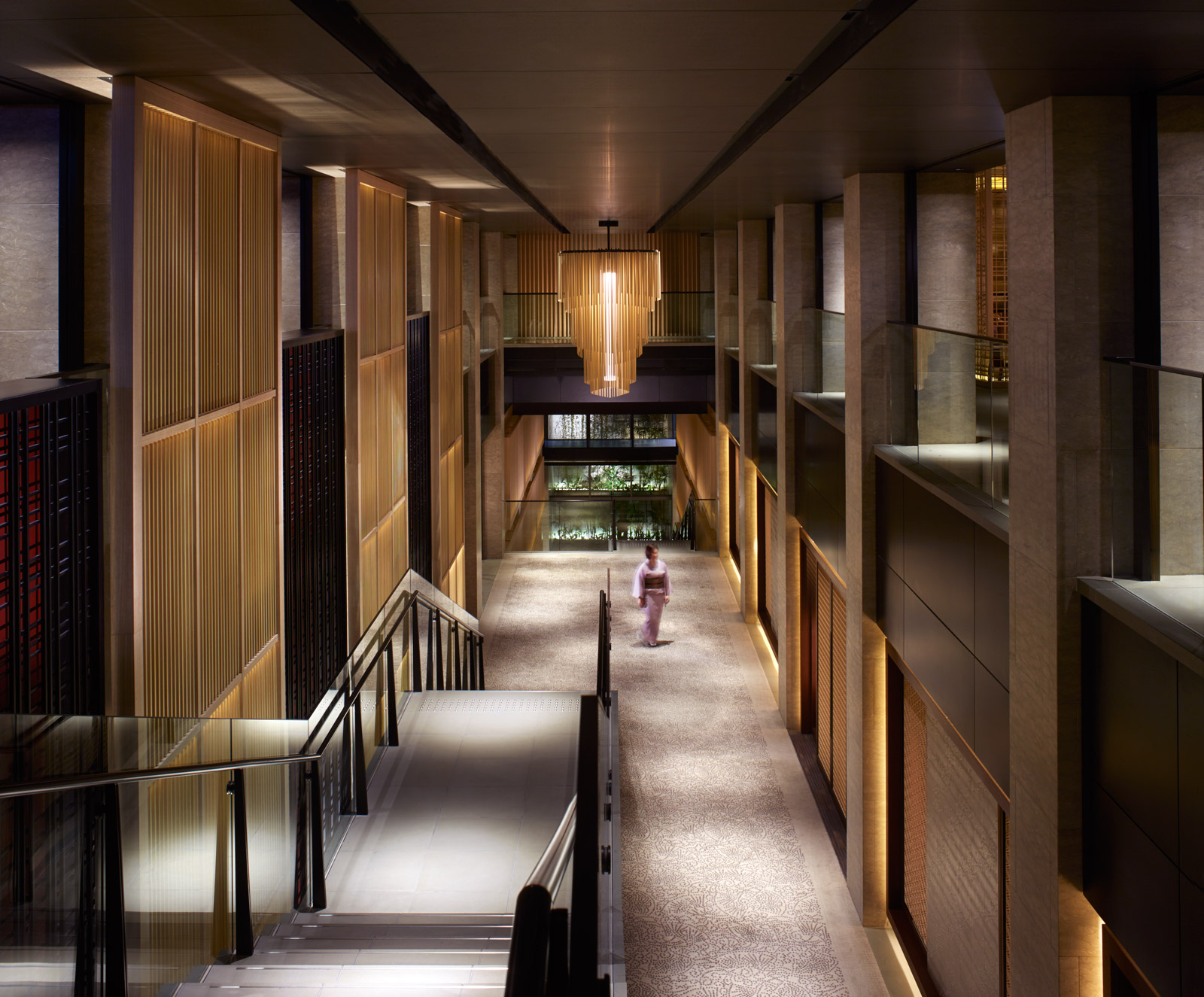 Ritz Carlton, Quioto, lobby atrium