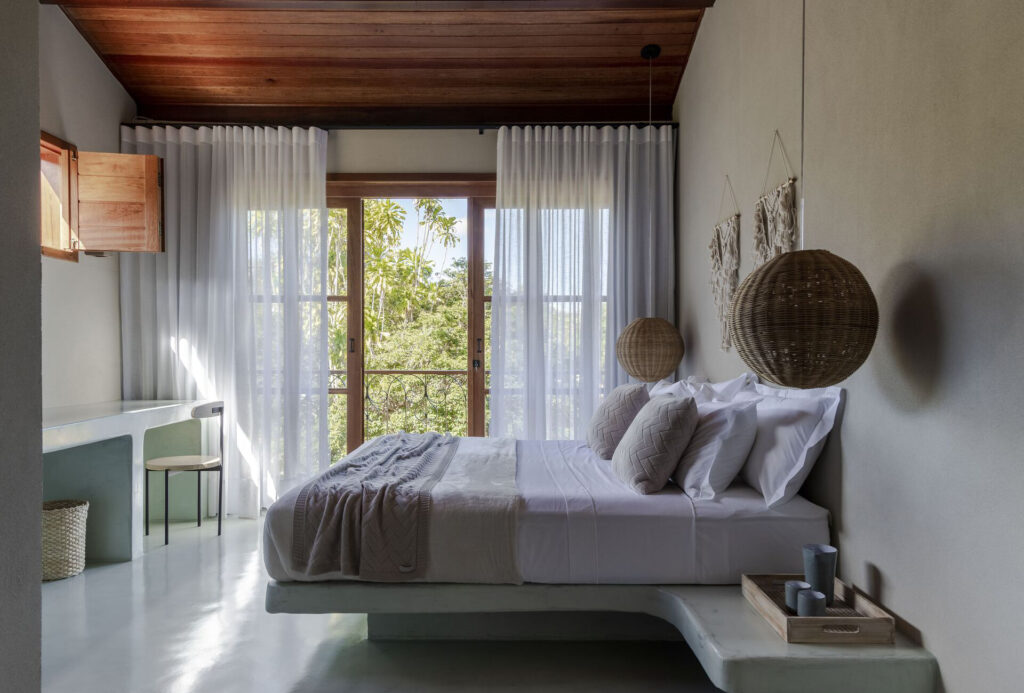 Suíte do hotel Refúgio na Serra, melhor opção de onde ficar na Chapada Diamantina