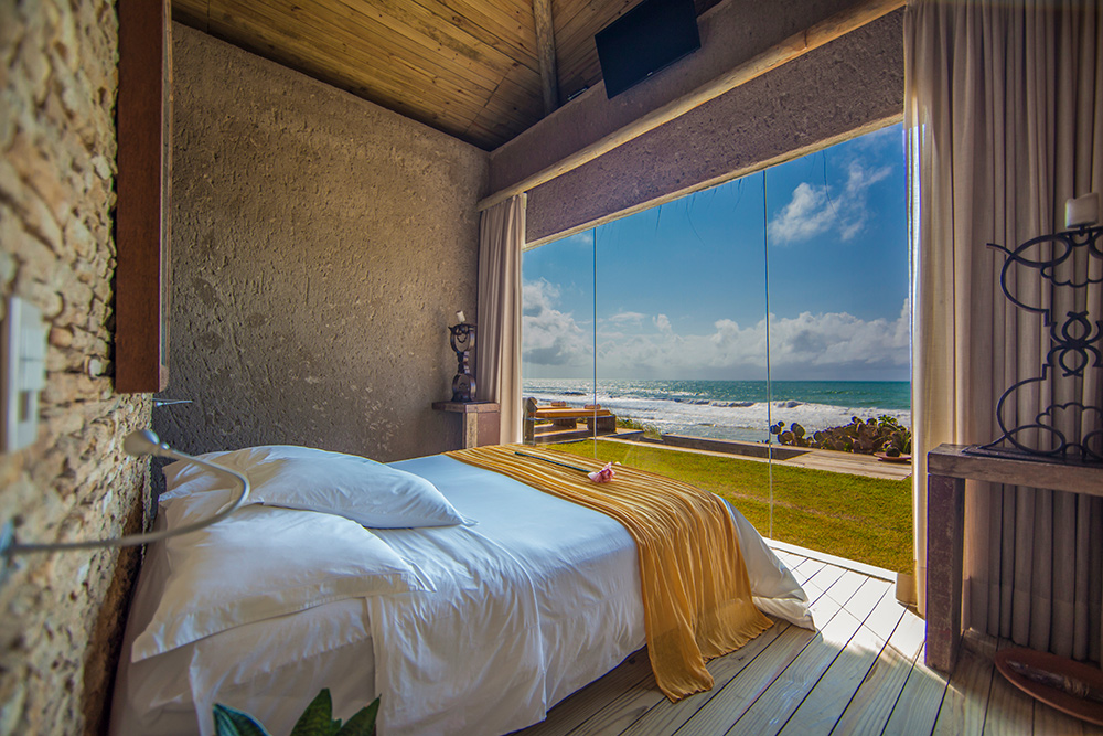lua de mel brasil resort: quarto com vista panorâmica no Kenoa Resort