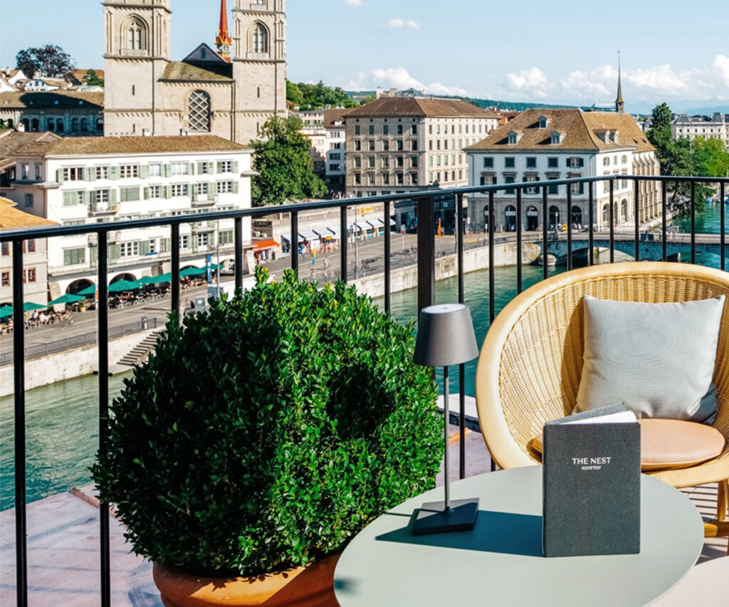 varanda do storchen, um dos hotéis em zurique