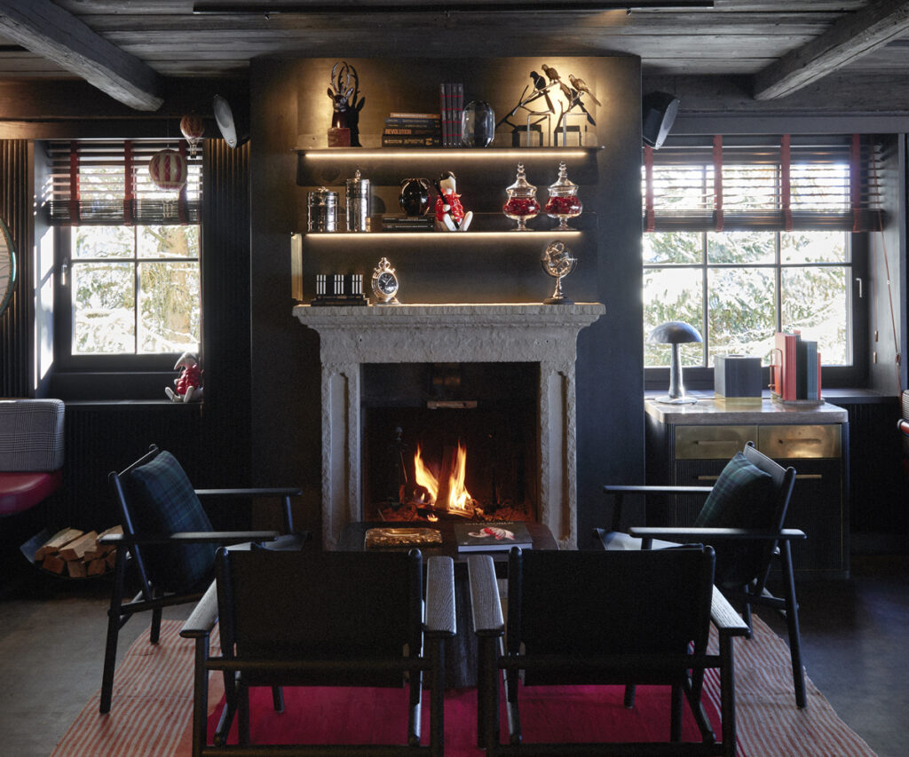 área da parte interna do langosteria um dos melhores restaurantes em st. moritz