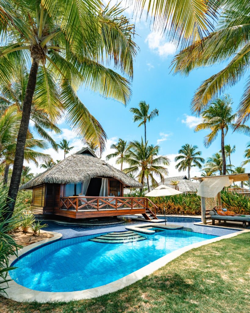 Resorts no nordeste: bangalô luxuoso com piscina privada em Porto de Galinhas, PE