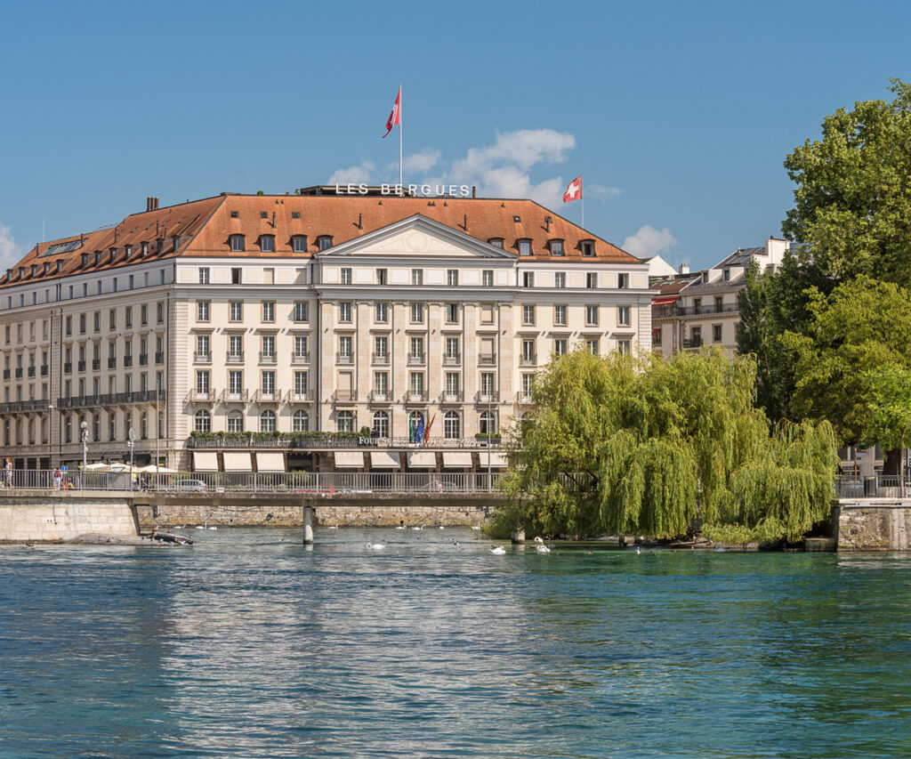 Genebra suiça: Four Season Hotel des Bergues Geneva I Foto: Peter Vitale