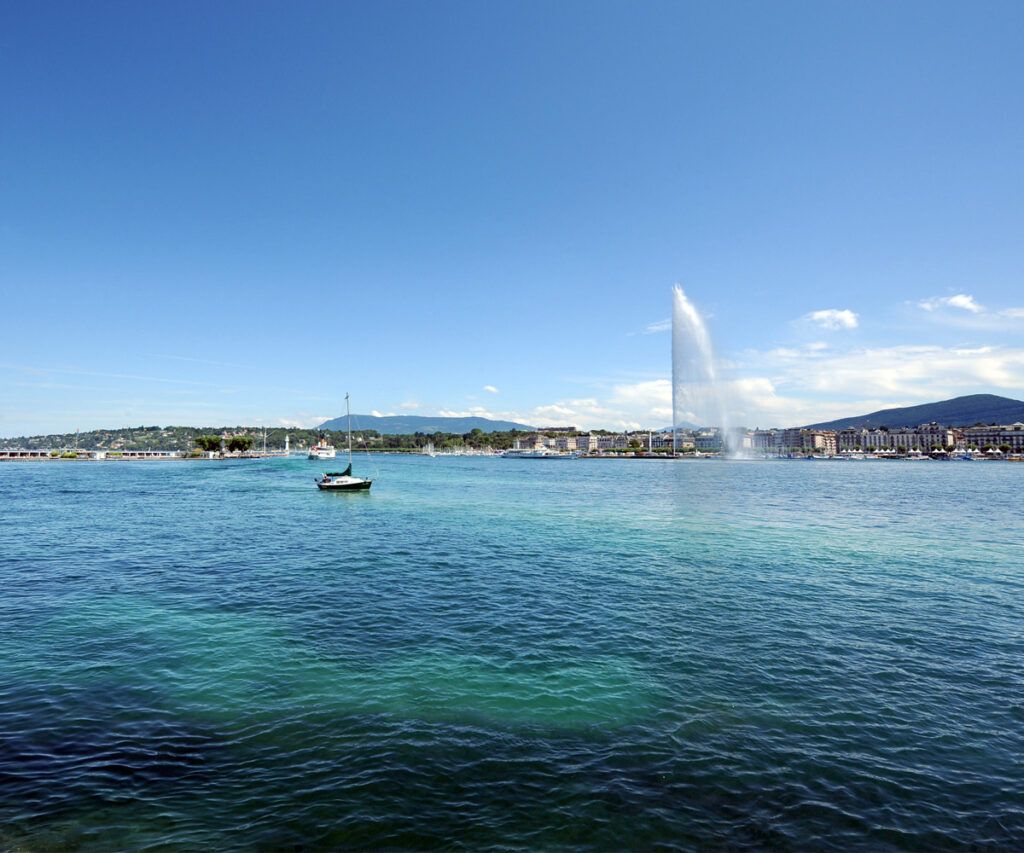 Jet d'Eau no Lago Léman, uma opção de o que fazer em Genebra