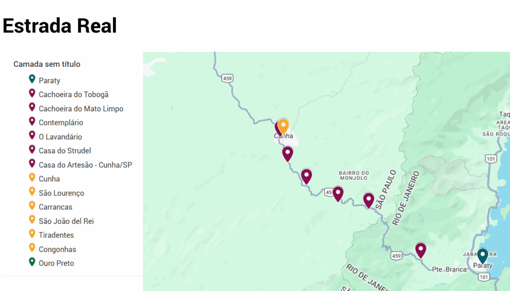 Planejar uma viagem de carro