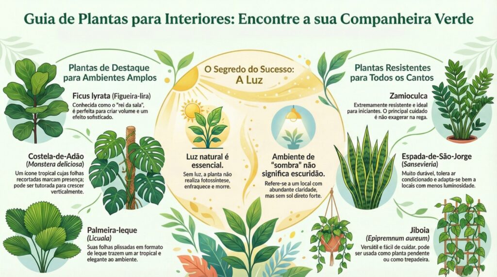 plantas na decoração