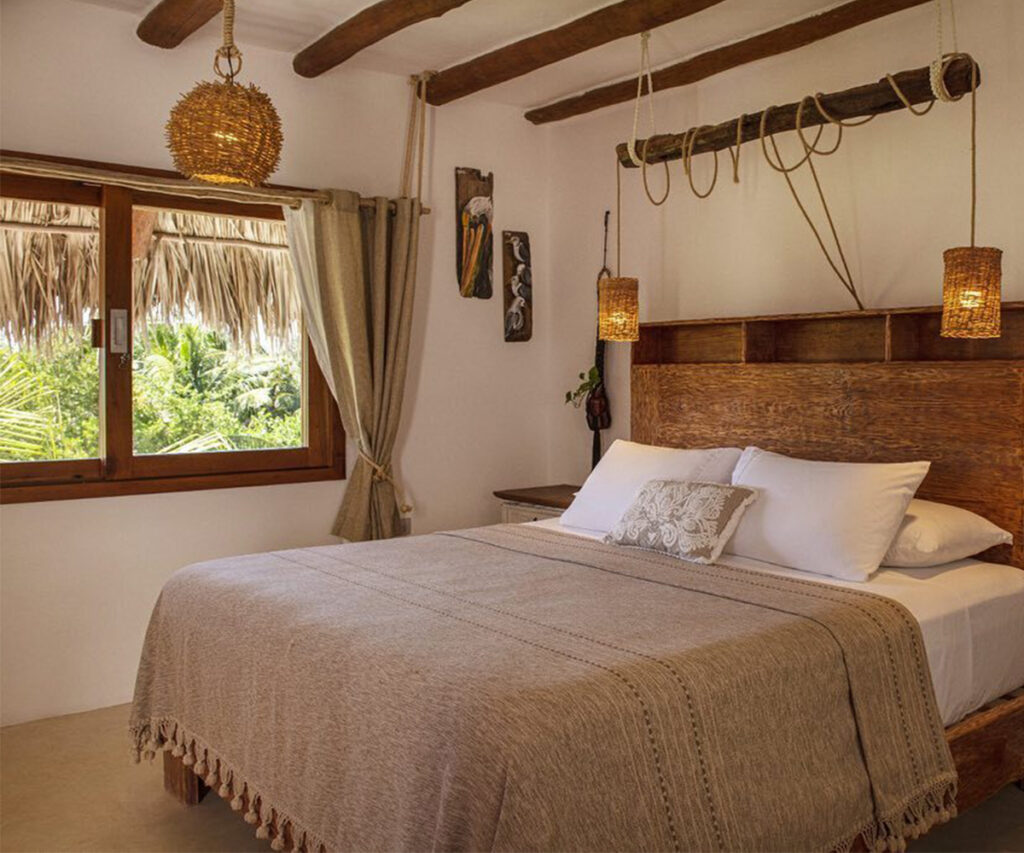 acomodação do el corazon, opção de boutique hotel em holbox