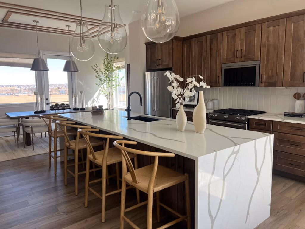 tendência de cor de armário de cozinha