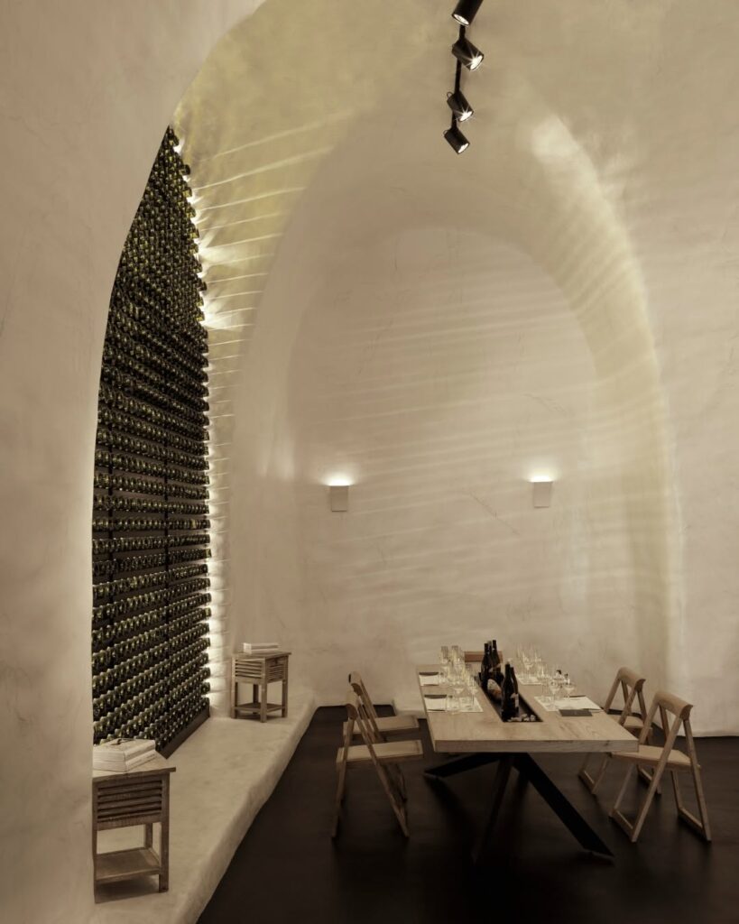 Área de jantar do Selene, um dos melhores restaurantes de Santorini